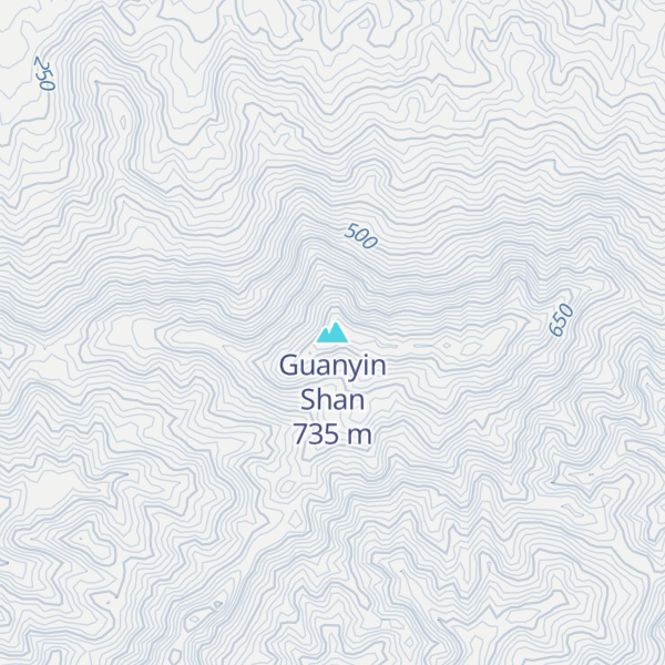 Map of Guanyin Shan