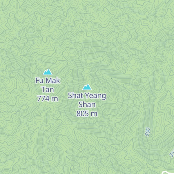 Map of Shat Yeang Shan