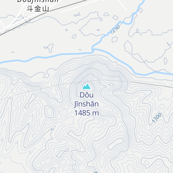 Map of Dǒu Jīnshān