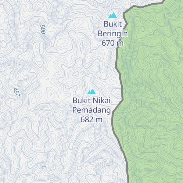 Map of Bukit Nikai Pemadang