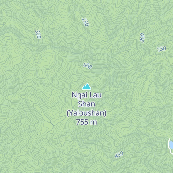 Map of Ngai Lau Shan (Yaloushan)