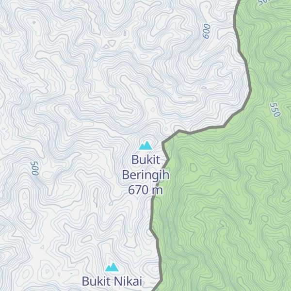 Map of Bukit Beringih