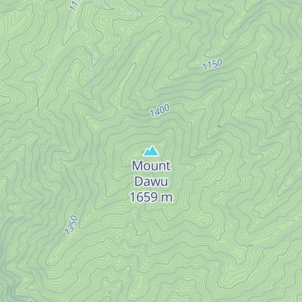 Map of Mount Dawu