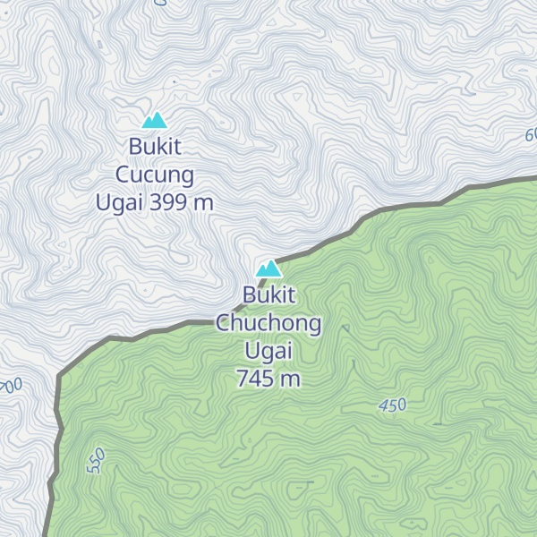 Map of Bukit Chuchong Ugai