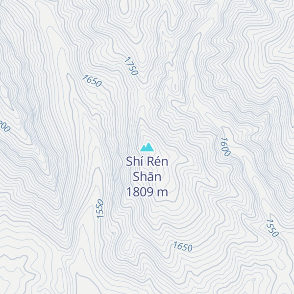 Map of Shí Rén Shān