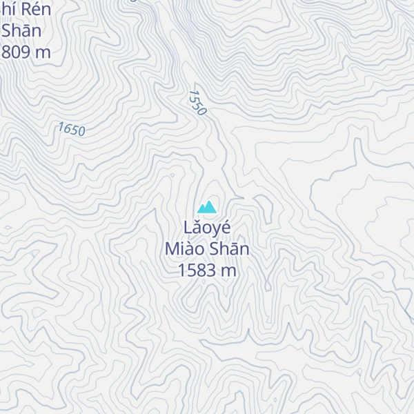 Map of Lǎoyé Miào Shān
