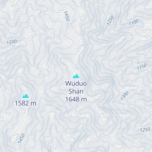 Map of Wuduo Shan