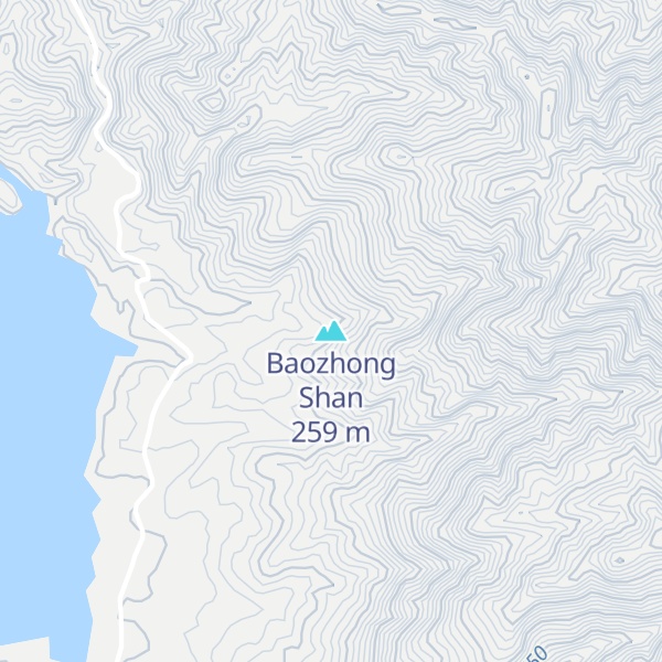 Map of Baozhong Shan
