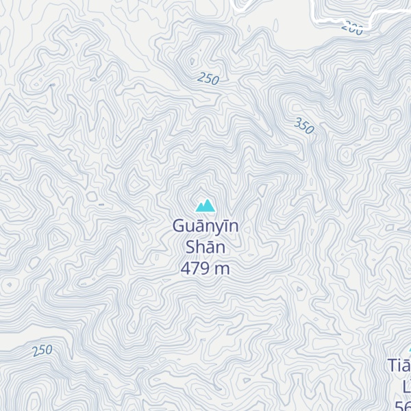 Map of Guānyīn Shān