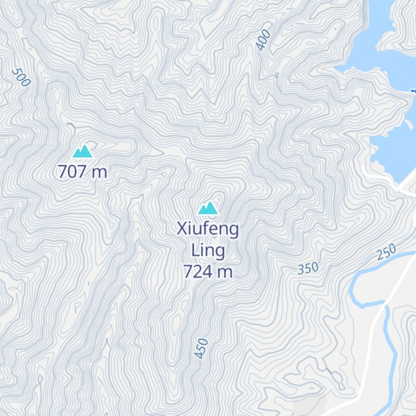 Map of Xiufeng Ling