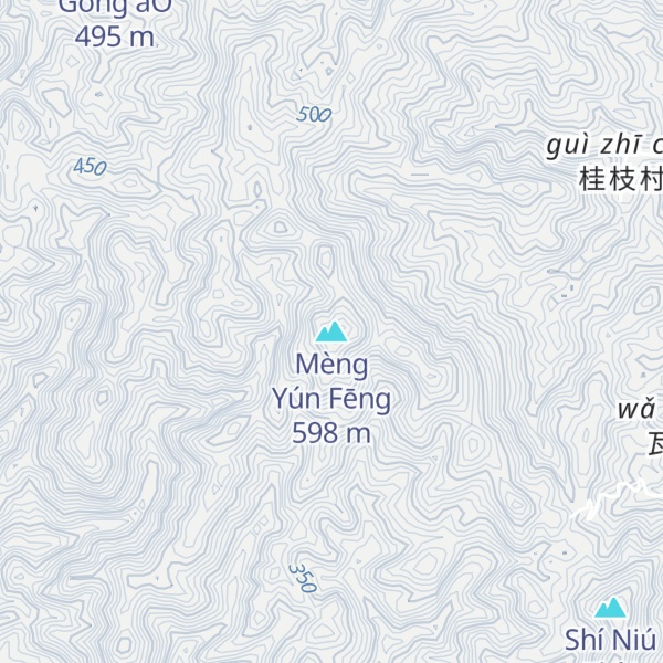 Map of Mèng Yún Fēng