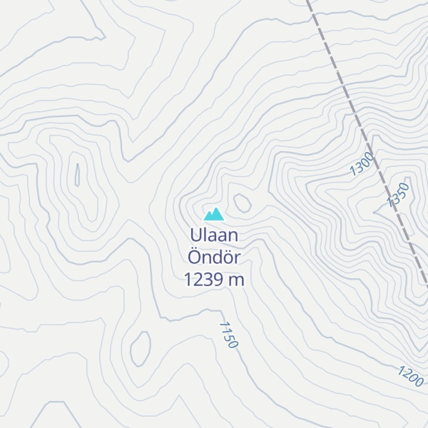 Map of Ulaan Öndör