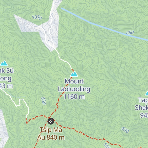 Map of Mount Laoluoding