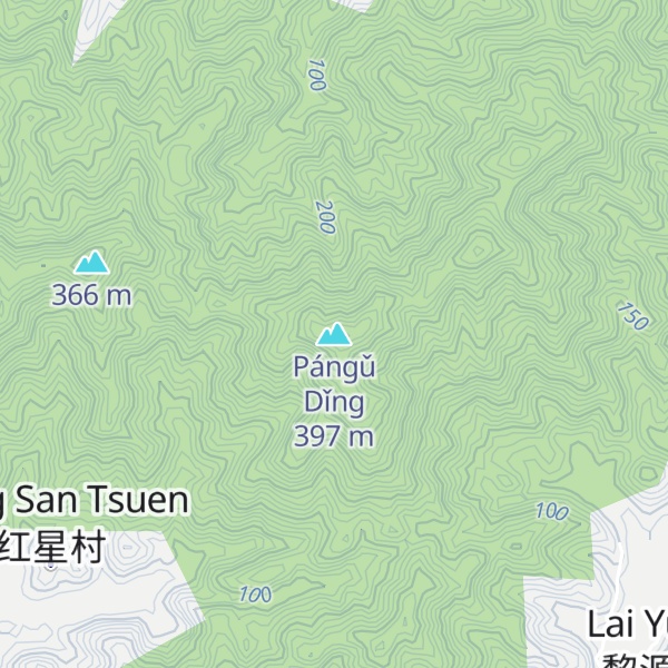 Map of Pángǔ Dǐng