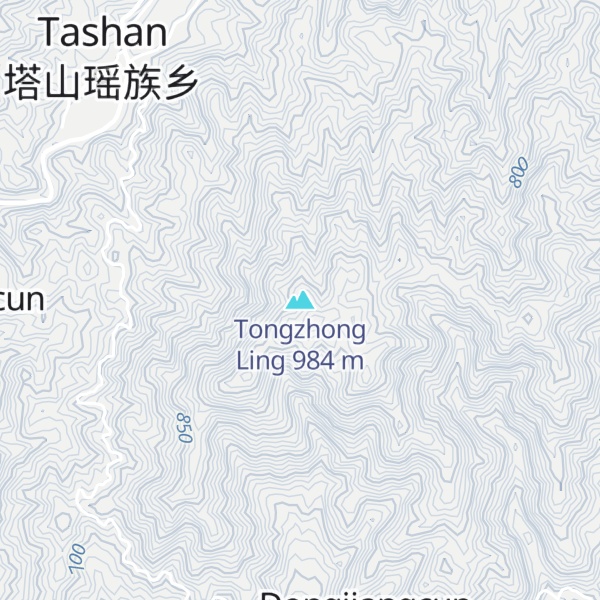 Map of Tongzhong Ling