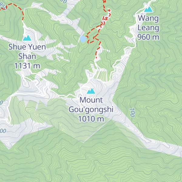 Map of Mount Gou'gongshi