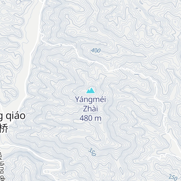 Map of Yángméi Zhài