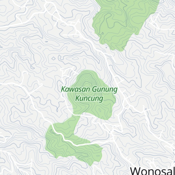 Map of Gunung Kuncung