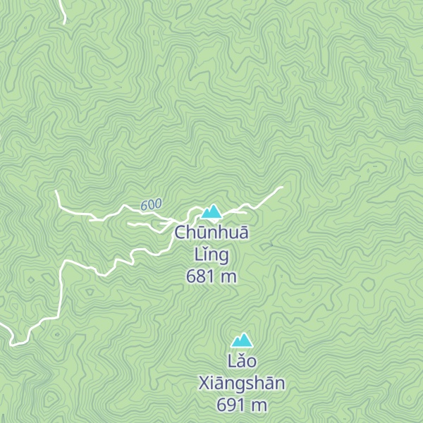 Map of Chūnhuā Lǐng