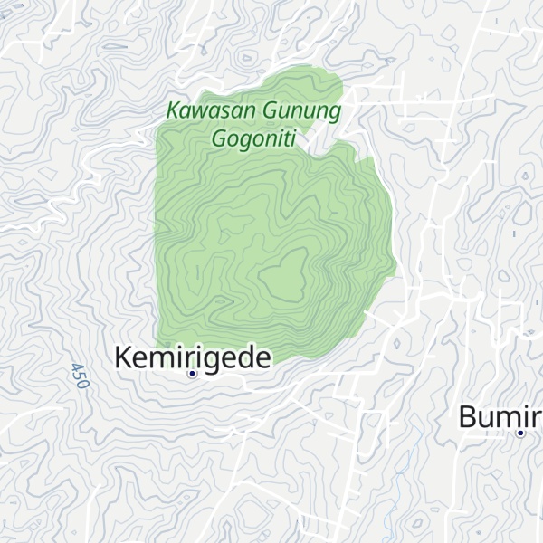 Map of Gunung Gogoniti
