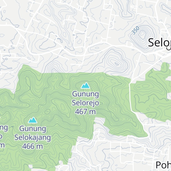 Map of Gunung Selorejo