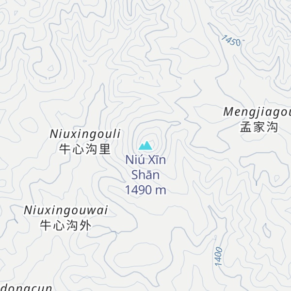 Map of Niú Xīn Shān