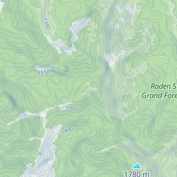 Map of Gunung Gede