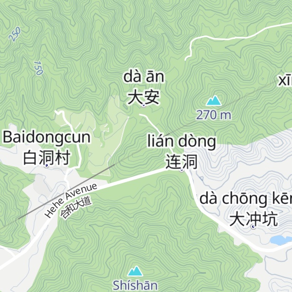 Map of Niúshān