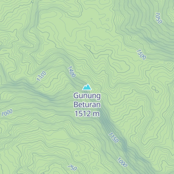 Map of Gunung Beturan