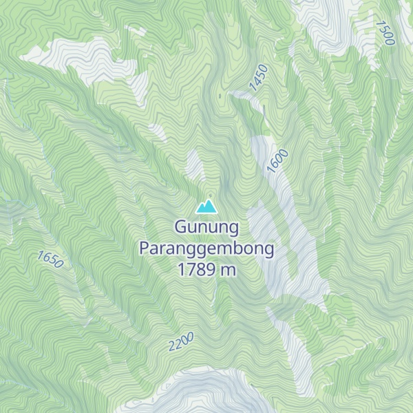 Map of Gunung Paranggembong