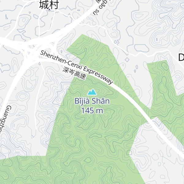 Map of Bǐjià Shān