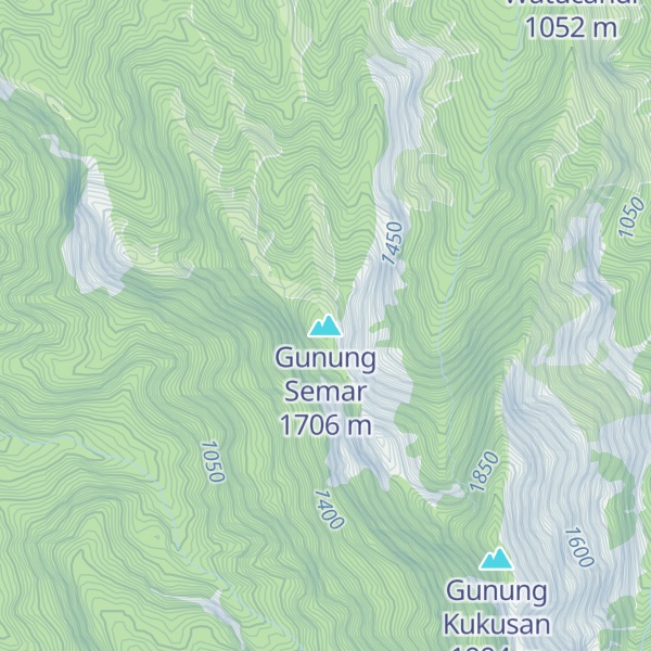 Map of Gunung Semar