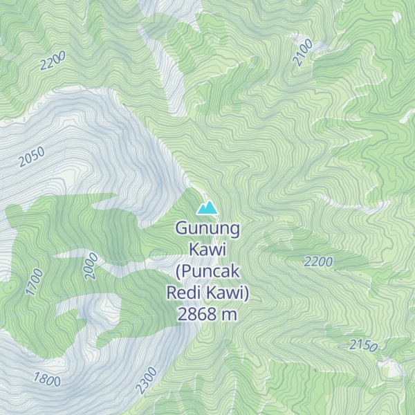 Map of Gunung Kawi (Puncak Redi Kawi)