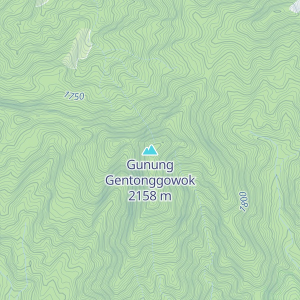 Map of Gunung Gentonggowok