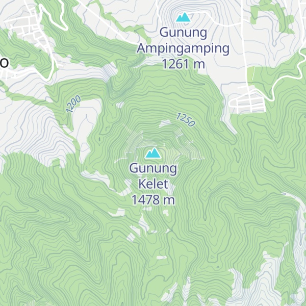Map of Gunung Kelet