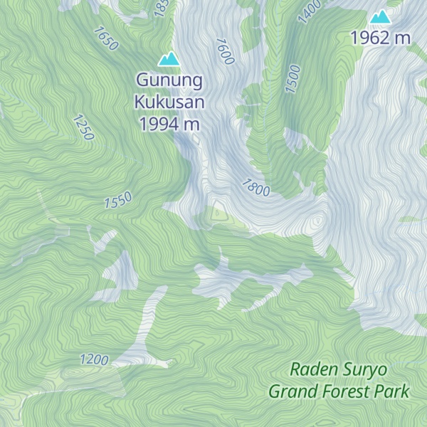 Map of Gunung Boklorobubuh