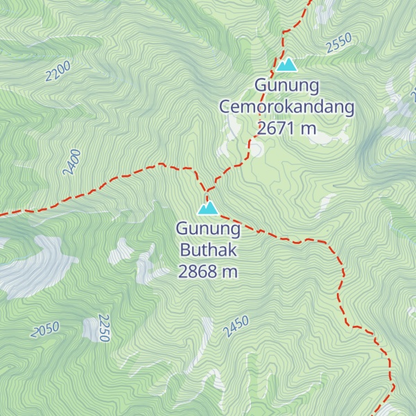 Map of Gunung Buthak