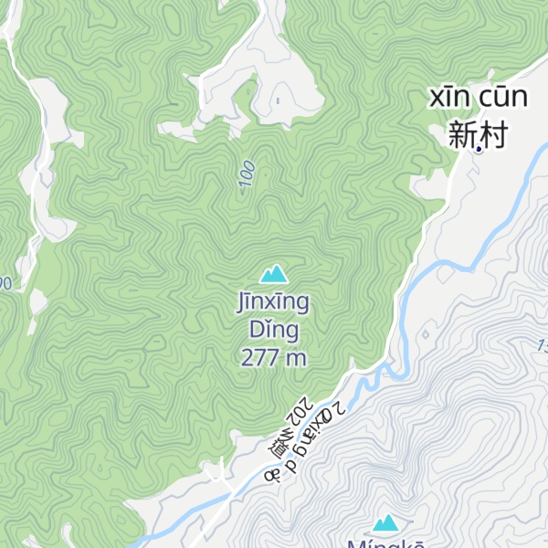 Map of Jīnxīng Dǐng