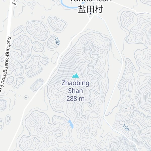 Map of Zhaobing Shan