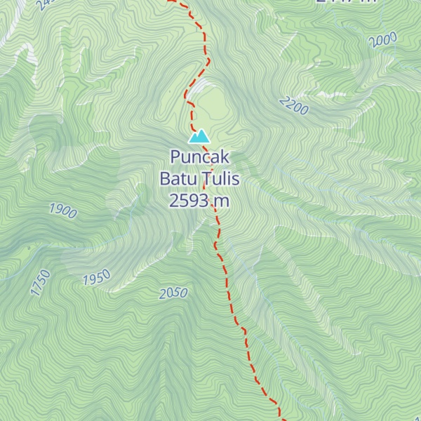 Map of Gunung Pitrang