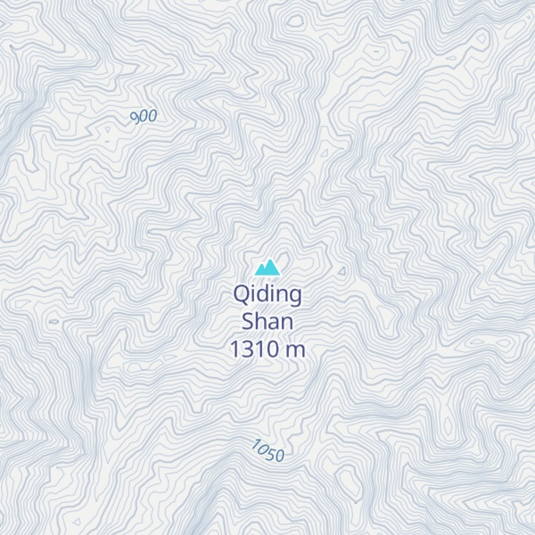 Map of Qiding Shan