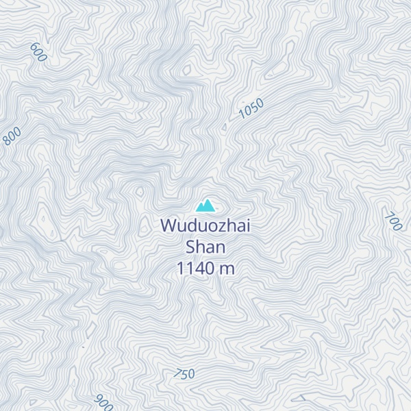 Map of Wuduozhai Shan