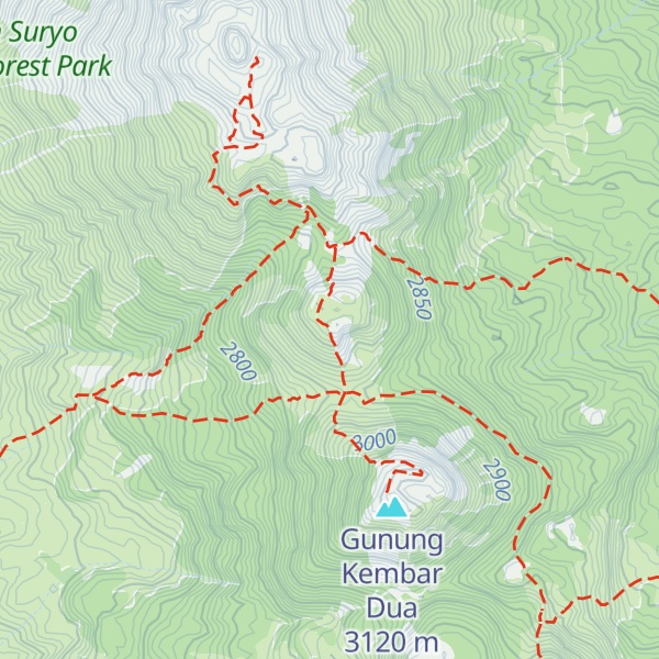 Map of Gunung Kembar Satu