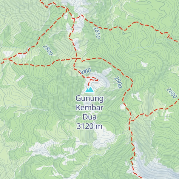 Map of Gunung Kembar Dua