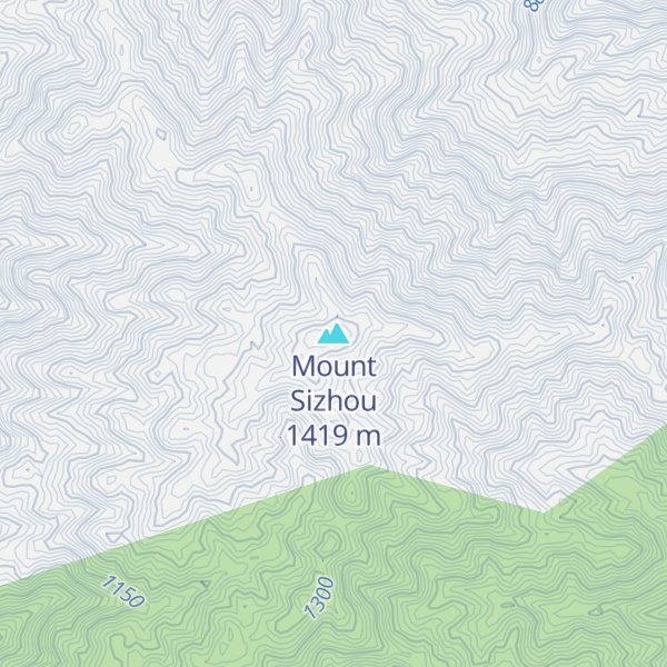 Map of Mount Sizhou