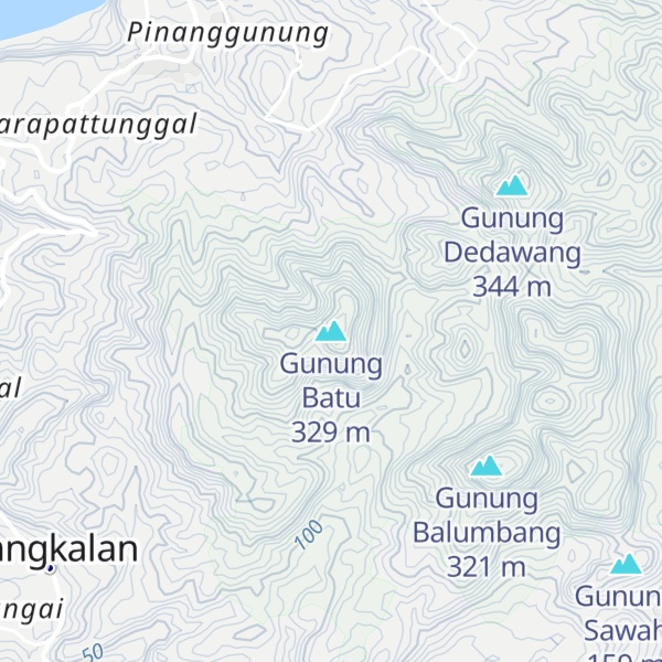 Map of Gunung Batu