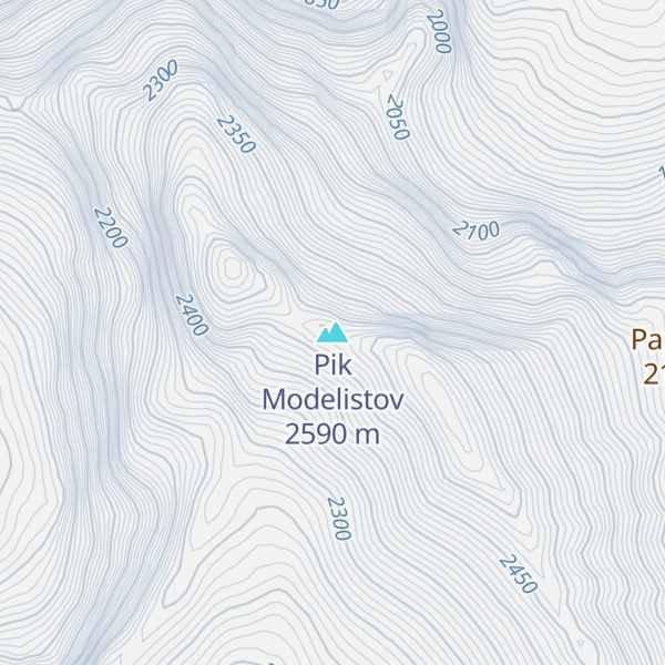Map of Pik Modelistov