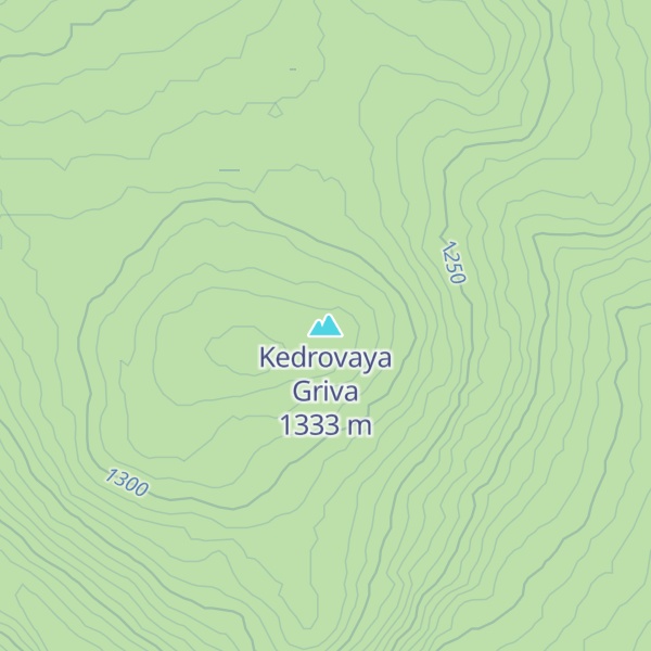 Map of Kedrovaya Griva