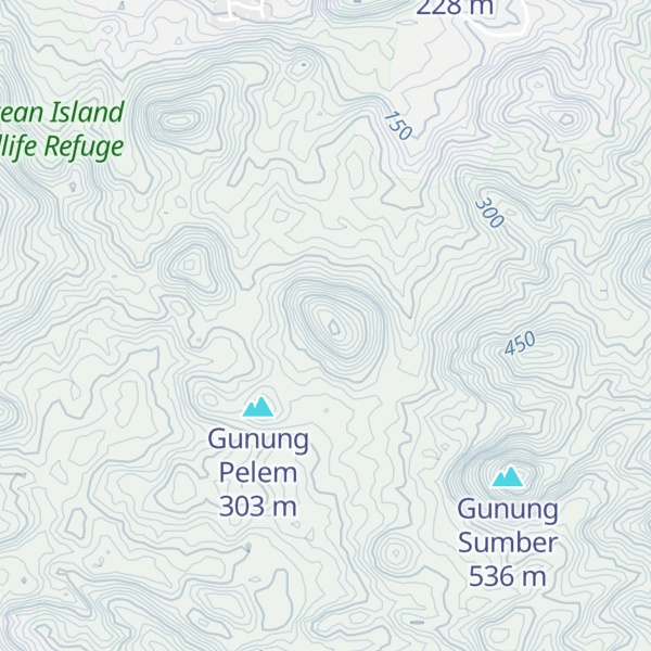 Map of Gunung Pegabahan