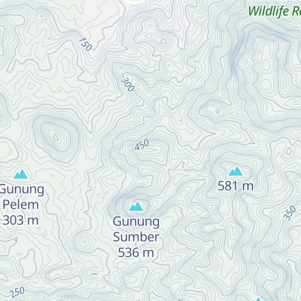 Map of Gunung Berakas